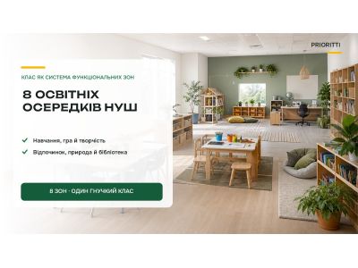 Освітні осередки НУШ: детальний розбір усіх 8 зон класу Освітні осередки НУШ: детальний розбір усіх 8 зон класу