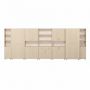 Closed 2-Door Bookcase, 380 mm Depth, 0631