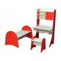 Wall for children "Hospital for children" of 3 elements: table, stool and bed. (13813)