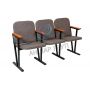 Armchair for the assembly hall, soft 3-seater fabric (0280)