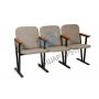 Armchair for the assembly hall, soft 3-seater fabric (0280)