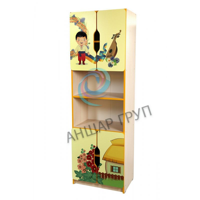 Universal wall "School-Garden" element № 4 + F "Ukrainian traditions № 2" (5404 + F2 UT)