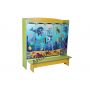 5-seater children's wardrobe for a changing room with a bench with a photo print "Underwater World" (35607_PS)