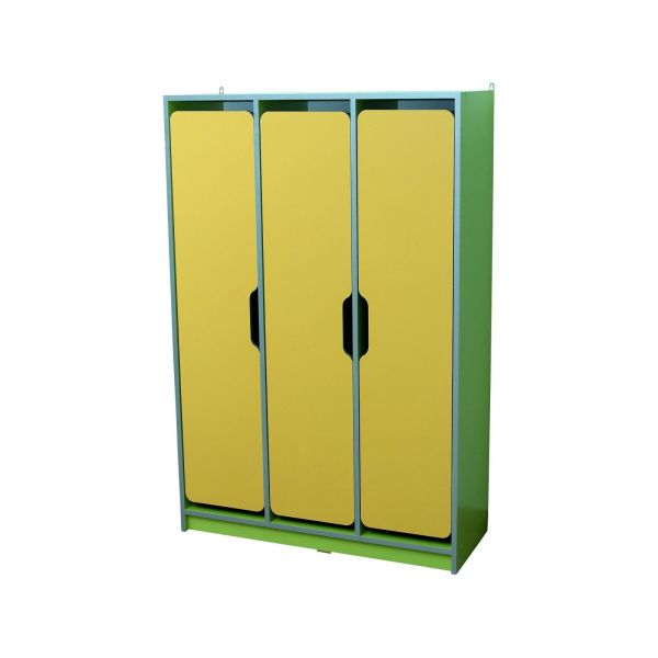 Children's wardrobe 3-seater with curly doors (30323)