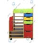 Children's mobile shelving unit (23868)