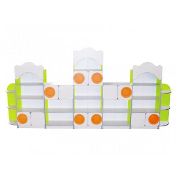 Children's wall of 7 elements with MDF overlays (4639)