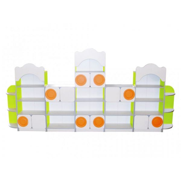 Children's wall of 7 elements with MDF overlays (4639)