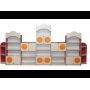 Children's wall of 7 elements with MDF overlays (4639)