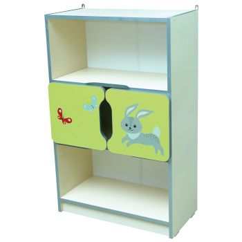 Children's wall "Animals" № 4 semi-closed with 2 small doors (5014)