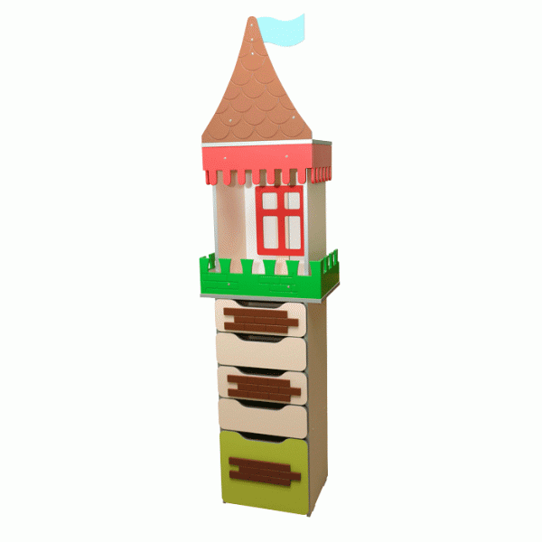 Children's wall "High lock" element № 7 (5207)