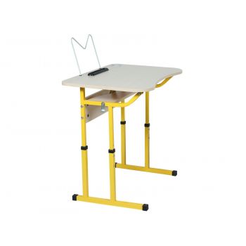 1-seater anti-scoliosis table with adjustable table top tilt angle and shelf № 3-6 (90177)