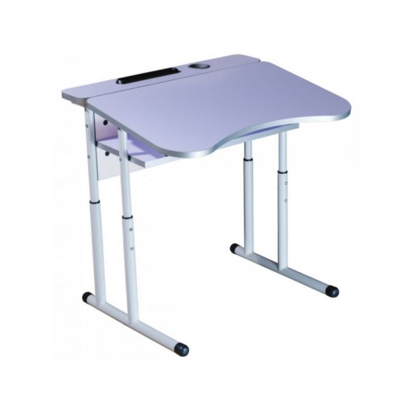 Student's table 1-seater anti-scoliosis with a platform adjustable in height with a shelf № 4-6 (90146)
