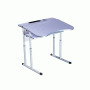 Student's table 1-seater anti-skol_ozny with platform adjustable in height with shelf № 4-6 (90146Zhs)