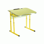 Student's table 1-seater anti-skol_ozny with platform adjustable in height with shelf № 4-6 (90146Zhs)