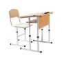 Student's table 1-seater anti-scoliosis with a platform adjustable in height with a shelf № 4-6 (90136)