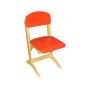 Partially painted plywood chair "Antoshka" № 1-3 (0297)