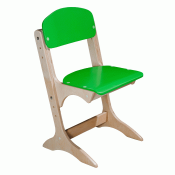 Partially painted plywood chair "Antoshka" № 1-3 (0297)