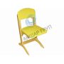 Partially painted plywood chair "Antoshka" № 1-3 (0297)