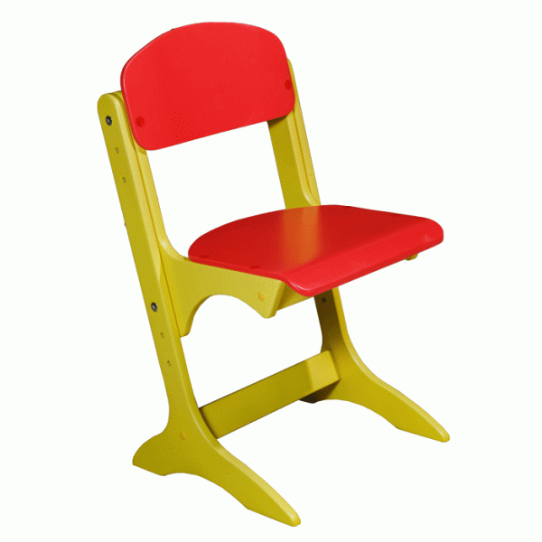 Children's plywood chair "Antoshka" painted № 1-3 (0298)