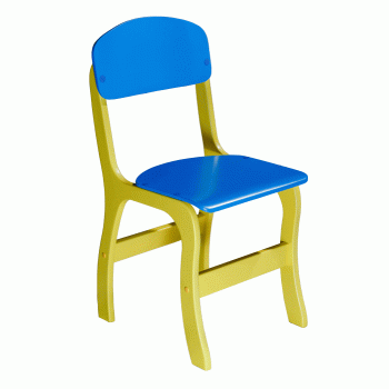 Children's plywood chair "Fantasy" painted № 3 (0289)
