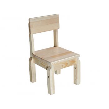 Children's chair made of natural wood, adjustable (42425)