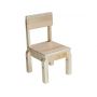 Children's chair made of natural wood, adjustable (42425)