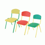 Children's chair ISO growth group № 2 painted (0242F)