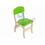 Plywood chair "Fantasy" partially painted № 3 (0272)