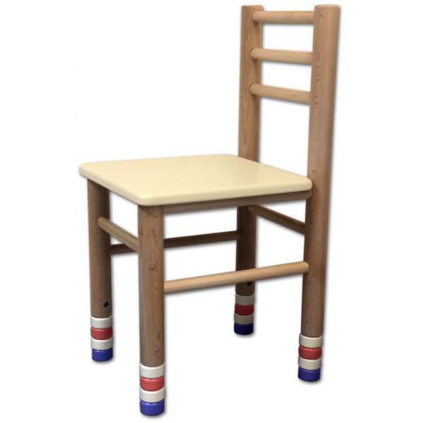 Children's chair, height-adjustable, made of natural wood, Beech (81090)