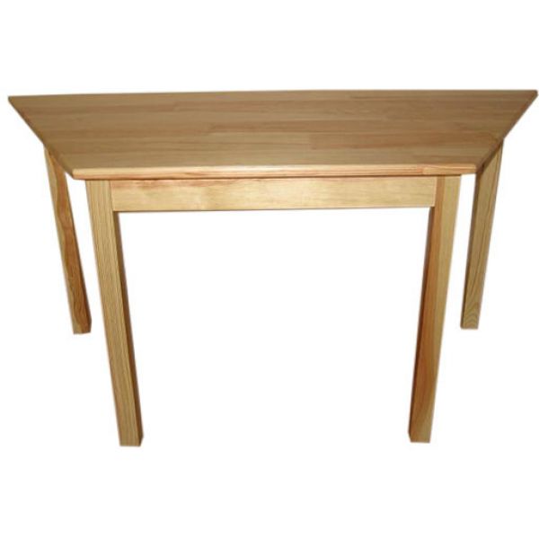 Children's trapezoidal table made of natural wood (81114)