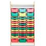 Storage cabinet with plastic drawers