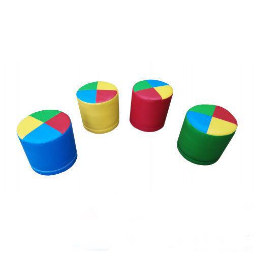 TIA-SPORT Rainbow pouf set