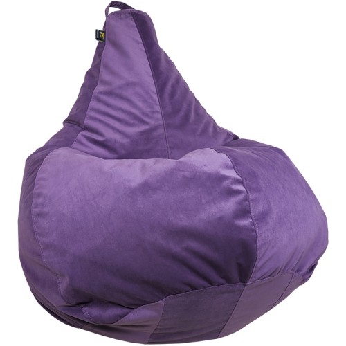 TIA-SPORT Velour Bean Bag Chair, Size S, 90x60 cm