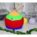 TIA-SPORT Stripes Beanbag Chair S, 90x60 cm
