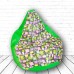 TIA-SPORT Print Mix S Bean Bag Chair, 90x60 cm
