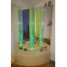 TIA-SPORT corner bubble tube with pouf, h-175 cm