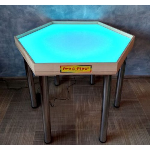 TIA-SPORT illuminated sensory sand table, h-81 cm, for schools