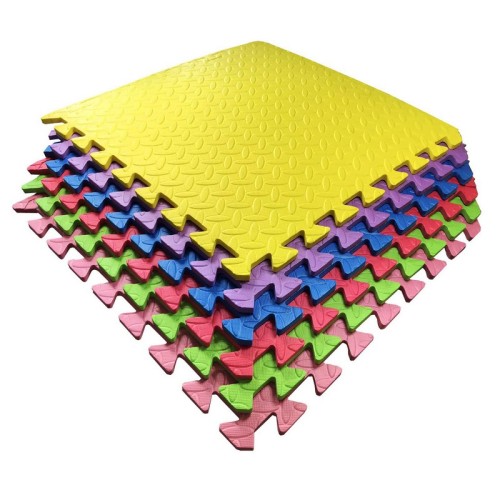TIA-SPORT Soft Floor Puzzle Mat Set, 50x50x1 cm, 6 Pieces
