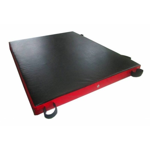 TIA-SPORT wall bar mat with hook-and-loop straps 100×100×8 cm