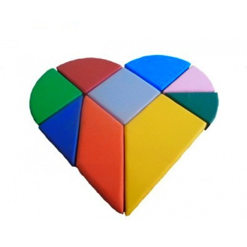 TIA-SPORT Heart Tangram Soft Puzzle