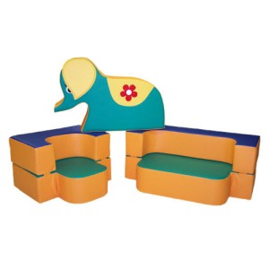 TIA-SPORT transforming sofa with Elephant toy