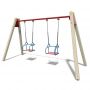 Double swing on wooden stands on TE404M chains