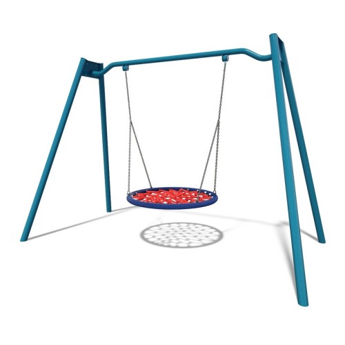 Single swing on metal racks