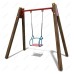Single swing on wooden posts TE402M