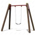 Single swing on wooden racks TE402