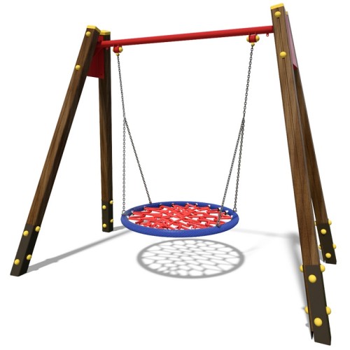 Single swing on metal stands