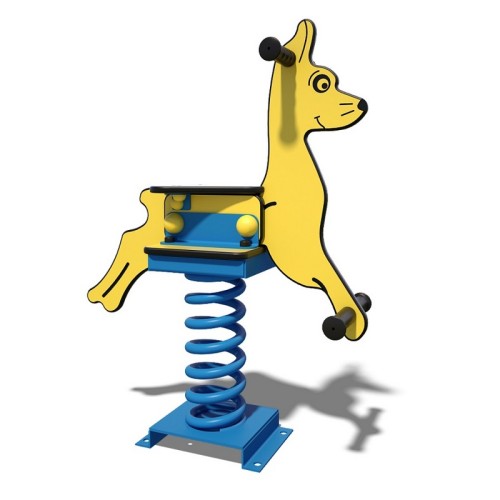 Plastic rocker with spring