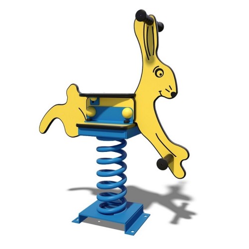 Plastic rocker with spring