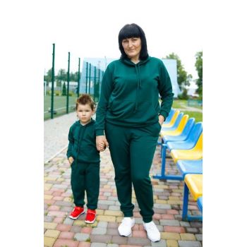 Комплект спортивного одягу Eliza Family look смарагдовий (488.01)