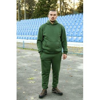 Чоловік теплий трикотажний спортивний костюм Maks хакі (524.01)